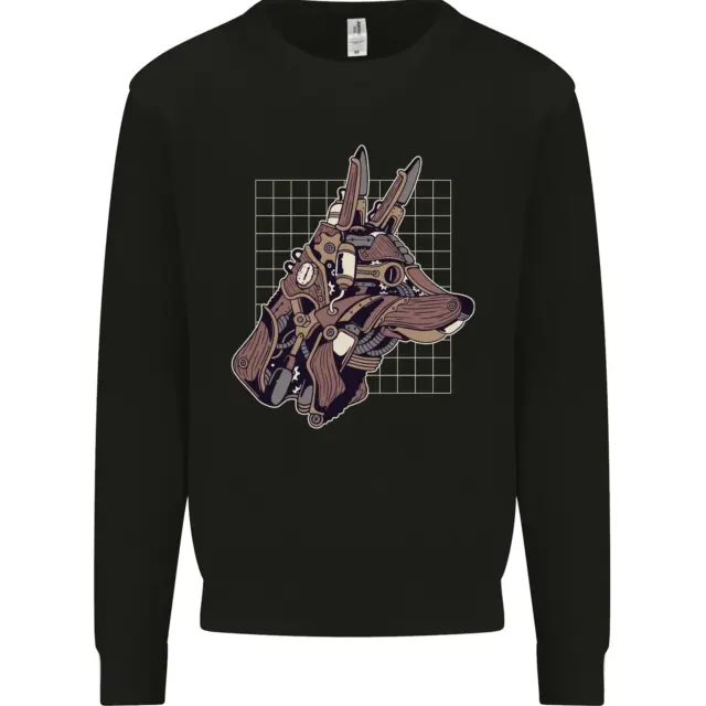 A Steampunk Wolf Kids Sweatshirt Jumper