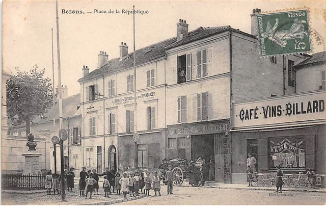 95.AM17843.Bezons.Place de la république.Moussour Maréchal expert