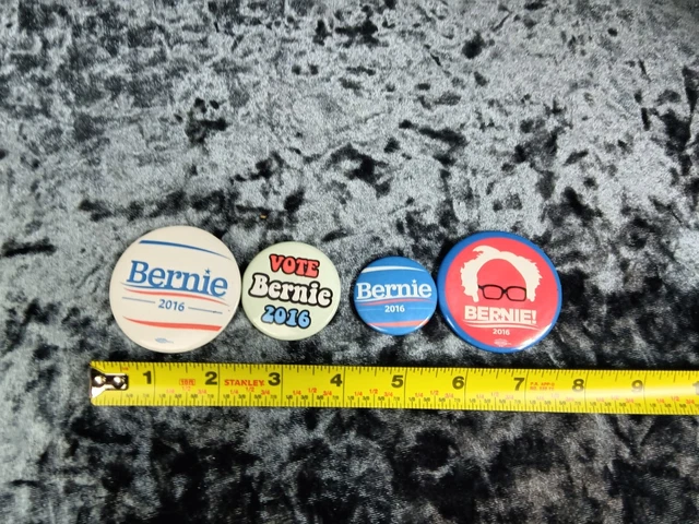 Bernie Sanders 2016 4 Political Buttons 3