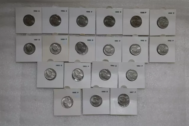 Usa Nickels Collection From The 90'S B49 #1004