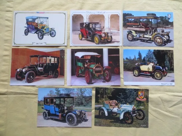 Cartes postales publicitaires - Voitures anciennes - 3€ pièce au choix