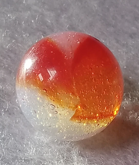 Lipstick Red Bubbly Sparkly Kokomo Marble With An Insanley Amont Of Bubbles