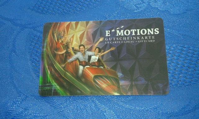 Europa Park Emotions Card Guthaben Abfragen EUROPA PARK RUST EMOTIONS Gutscheinkarte LA CARTE CADEAU GIFTCARD
