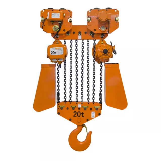 Prowinch Electric Chain Hoist 20 Ton 2speed Trolley 40ft. G1004/H3 220~240/380/4