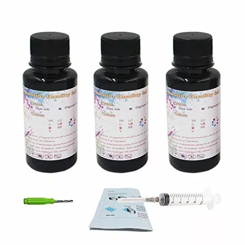 Lot de 3 Noir 100 ml pg-245 PG 245 Kit de recharge d'encre pour Canon