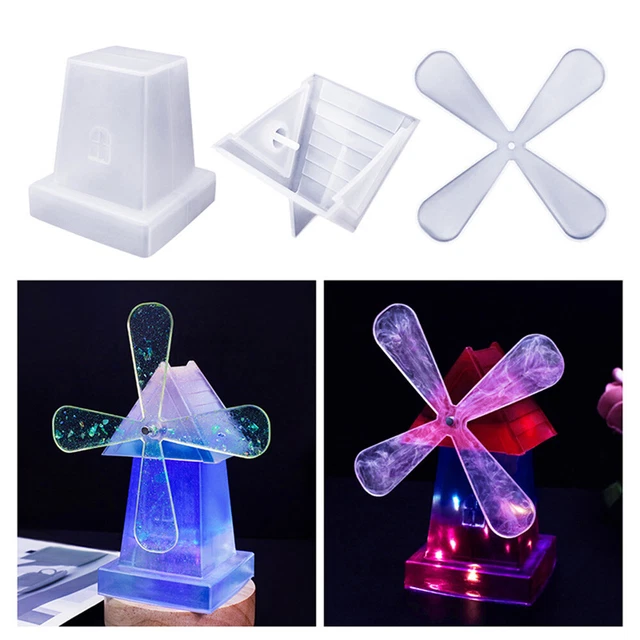 1 Set Windmühle Silikon Form Epoxidharz Casting DIY Kinderspielzeug Handwerk