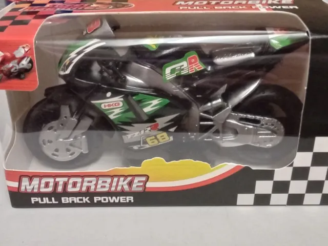 Pull Back Motorbike Toy Motorcycle Street Machine Friction Power Kids Toys Gift