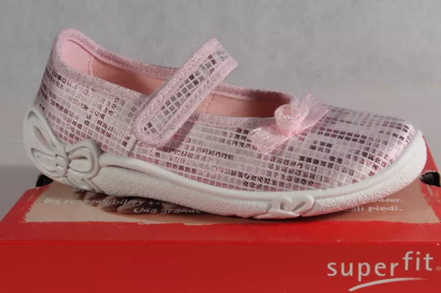 Superfit Fille Ballerines Chaussures Basses Baskets Rosé Neuf