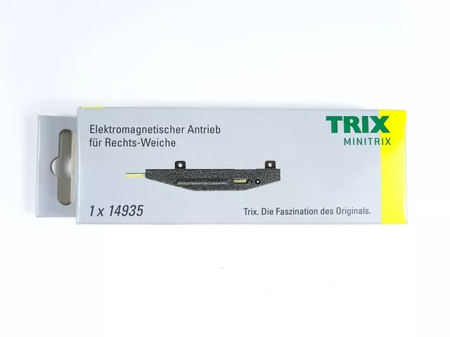 Weichenantrieb elektrisch für Weiche rechts, Minitrix ( Trix ) N 14935 neu OVP