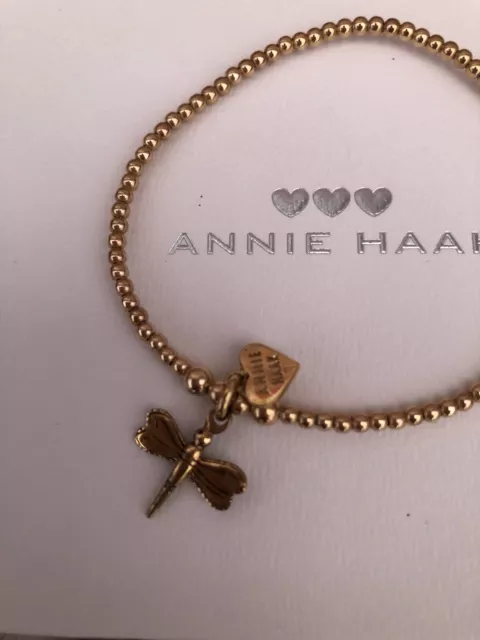 Annie Haak gold plated dragonfly charm bracelet 3