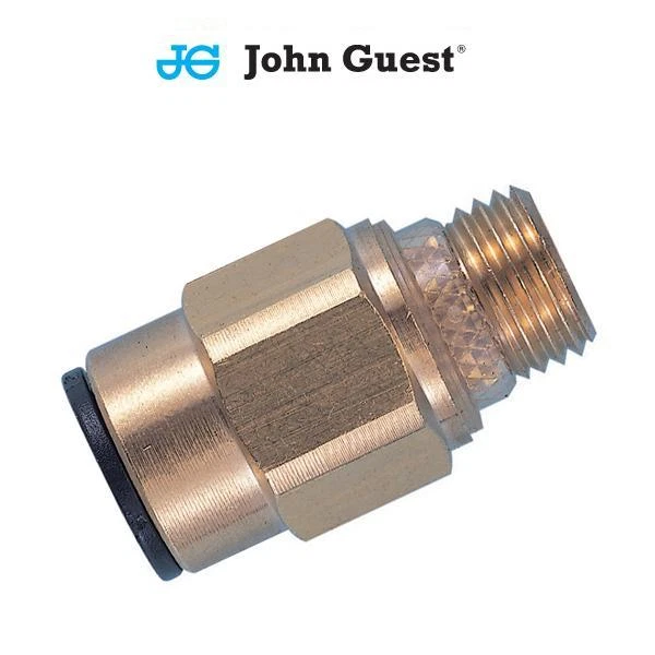 John Guest Ajustement Par Poussée Pneumatique Laiton à Clipser Fil Connecteur