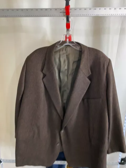 Hickey Freeman Pure Cashmere Brownish Jacket Coat Sz 62 Short Length 31