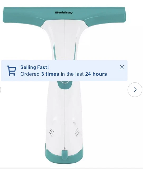Beldray cordless rechargeable window vacuum cleaner hotsell