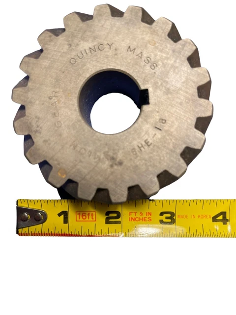6HE-18 Union Gear 6-pitch 8.48° Normal Pitch - 14-1/2 NOR. P. A. 18 Teeth