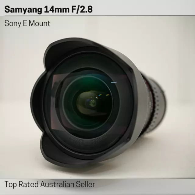 Samyang 14mm f/2.8 ED AS IF UMC Ultra Wide Angle Lens - Sony E