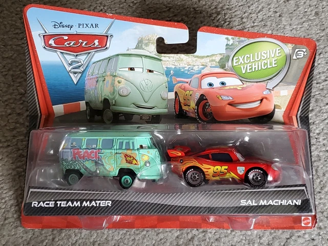 DISNEY PIXAR CARS 2 Pack FILLMORE Travel Wheels LIGHTNING MCQUEEN Error 