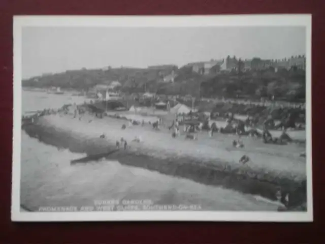 Postcard Essex Southend On Sea - Sunken Gardens - Prom & West Cliffs