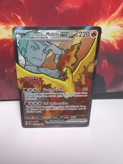 TEAM ROCKET'S MOLTRES ex - (Destined Rivals Stamp) 208/182 ...
