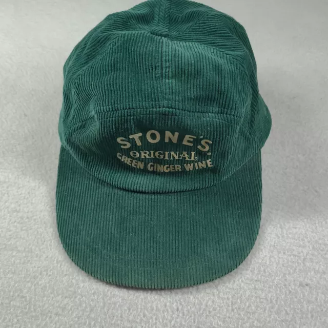 Vintage Stones Original Green Ginger Wine Corduroy Hat Strapback Cotton One Size