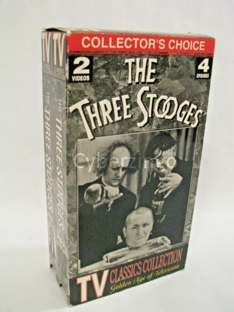 The Three Stooges Collectors Choice Tv Classic Collection 2 Vhs Tapes