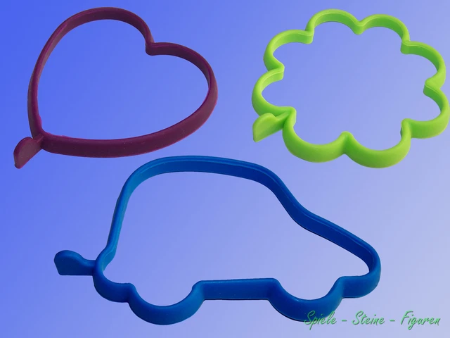 Silikon Eierring für Spiegelei, Eier Form / Former Pfannenring, Pfannkuchen Ring