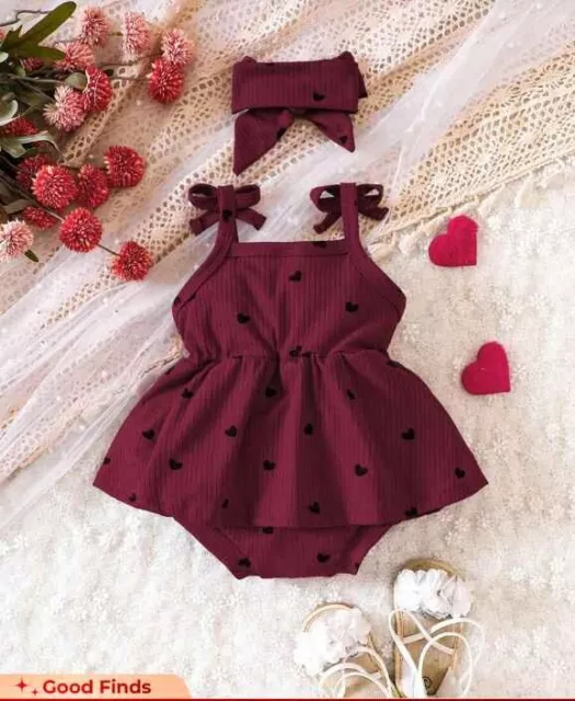 Bodysuit Baby Dress Heart Girls Infant White Months Size And Nwt Girl Carters