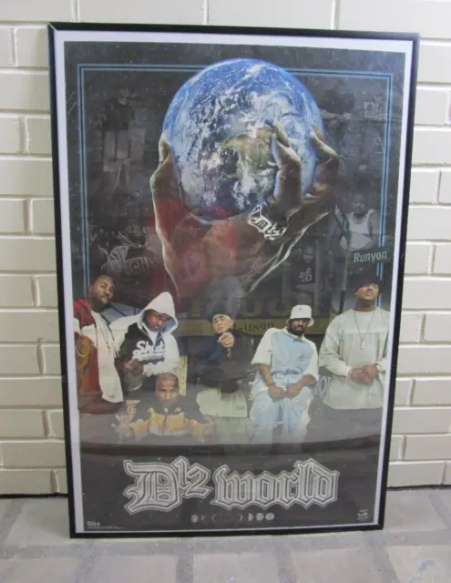 D12 Band Eminem & Crew Authentic 2004 Hip Hop Rap Poster 34.5" x 22.25" Y2K 2004