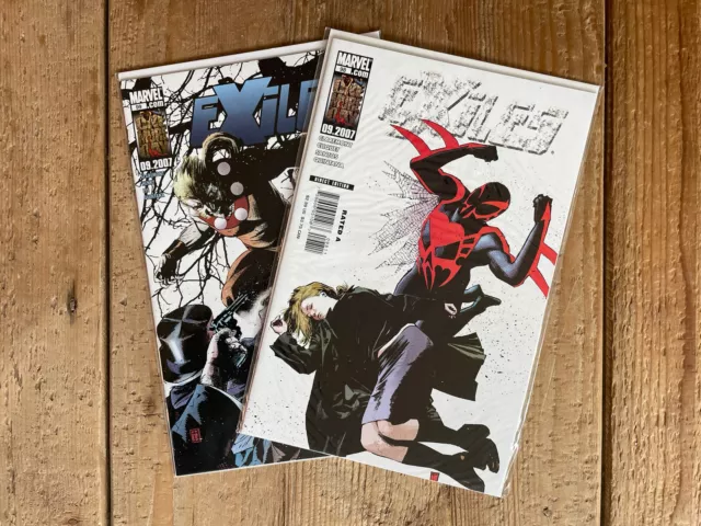 EXiles Comic Lot Issues 98 & 99 NM 2007 Marvel Sabretooth Spider-Man 2099 Hulk