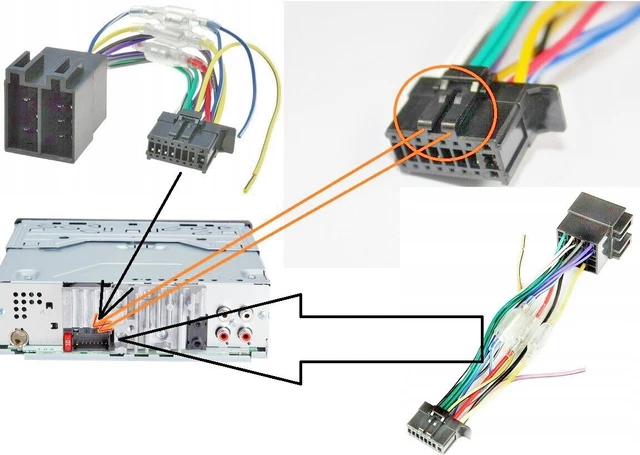 Faisceau ISO 16 Broches TechExpert Pour Autoradios Pioneer - Compatible Modèles DEH, DEH-P, KEH-P - 8