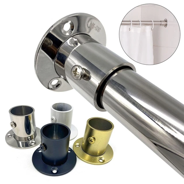 Varilla colgante de acero inoxidable soporte tubo barras soporte brida armario