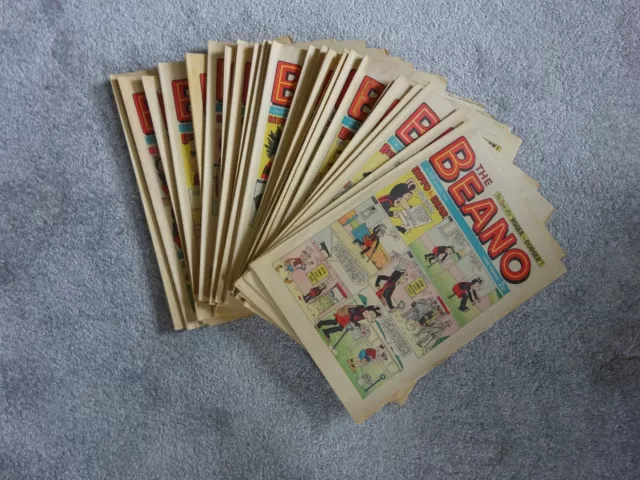 Job Lot of 28 The Beano Comics from 1972