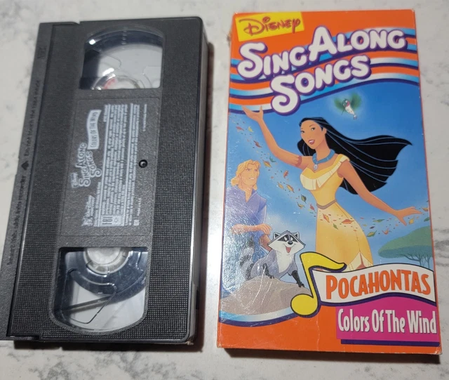 DISNEY'S SING ALONG Songs Pocahontas Colors of the Wind VHS EUR 3,42