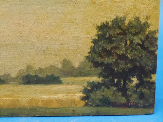 Double Sided Signed 1906/13 Tonalist Normandy France Landscape Painting A. Turin 3