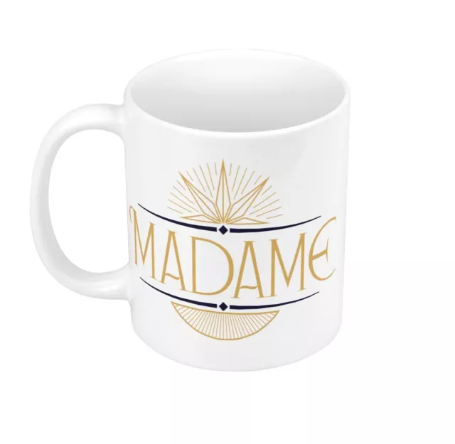 Tasse Céramique Mug Madame Chic Style Art Deco Luxueu Retro 30's