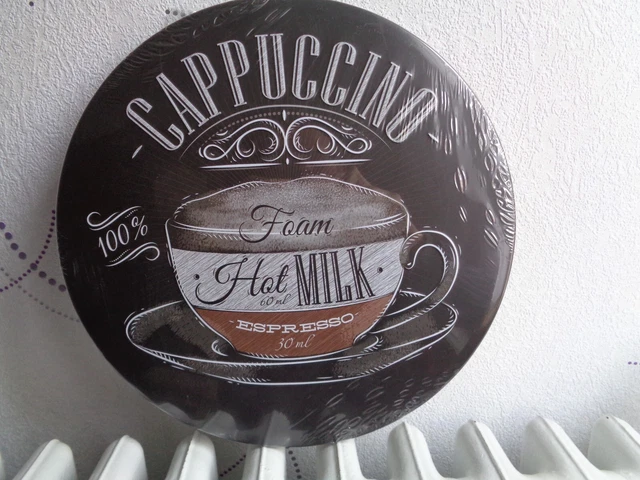 Plaque Émaillée Vintage 'Le Café Aprim Des Cafés Mentoux' - Années 1930 - PLV Publicitaire Paris - Occasion