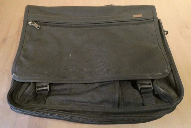 Tumi Ballistic Expandable Nylon Laptop Briefcase Messenger Shoulder Bag Black