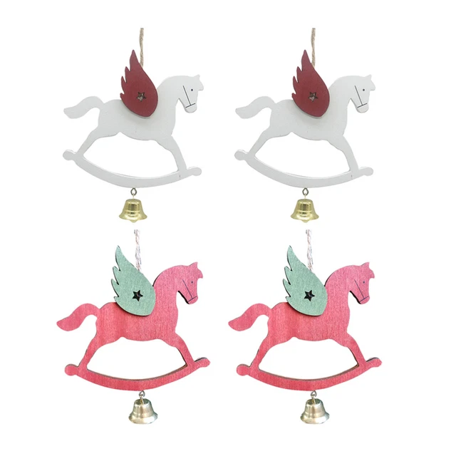 4 Pcs Ornamenti Natalizi Legno Decorazione Natalizia Home Decor Albero Di Natale