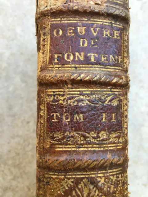 livre ancien   1742 Fontenelle Œuvres diverses  