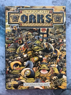 Games WORKSHOP LIBRO waaargh il Orks WARHAMMER 40k SPACE CITTADELLA Rogue Trader GW 
