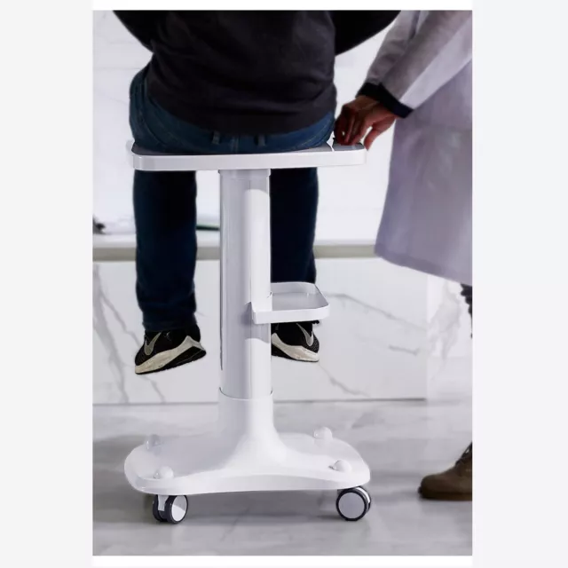 Rollwagen Einfaches Trolley Friseursalon Gerätetisch Arbeitswagen Weiß DHL