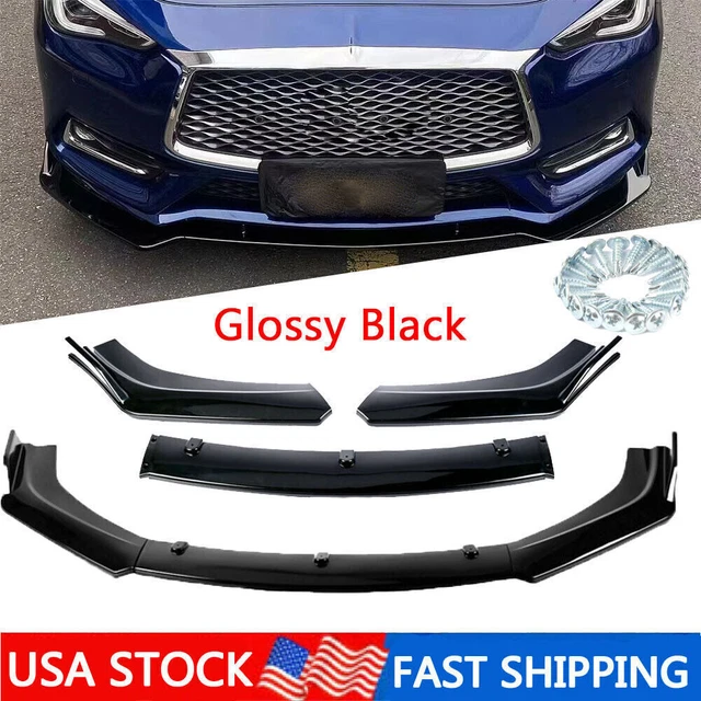 For Infiniti G35 Coupe Sedan Front Splitter Bumper Lip Spoiler Glossy Black