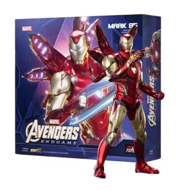Figurine IRON MAN Avengers Endgame MK85 2.0 lumineux Led MARVEL échelle 1:10