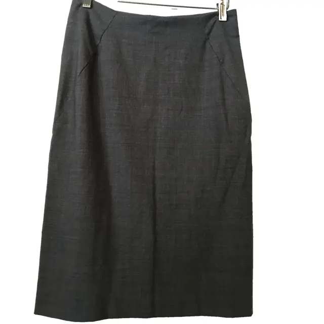 Theory Neutral Gray Wool Pencil Skirt size 2
