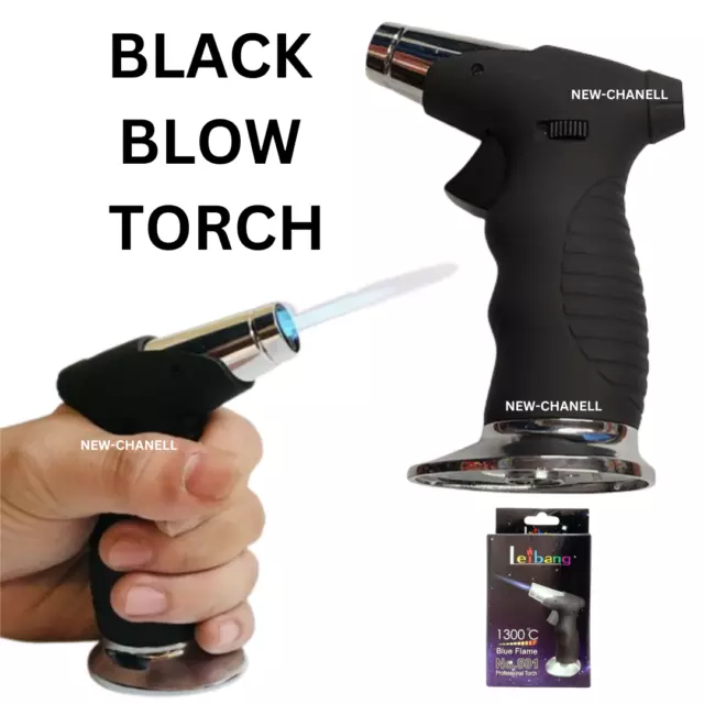 BLACK Kitchen Blow Torch BUTANE GAS MINI MICRO WIRELESS COOK SOLDERING