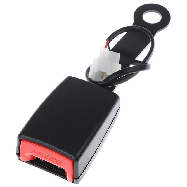 Universal Auto Car Seat Belt Buckle Socket Plug Connector W/Warning Cable[everthinggooddown.my+READYSTOCK] | Malaysia
