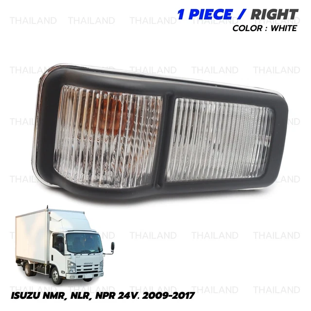 FOR ISUZU NMR NLR NPR 1990 '17 24V Right Side Marker Light Door Clear