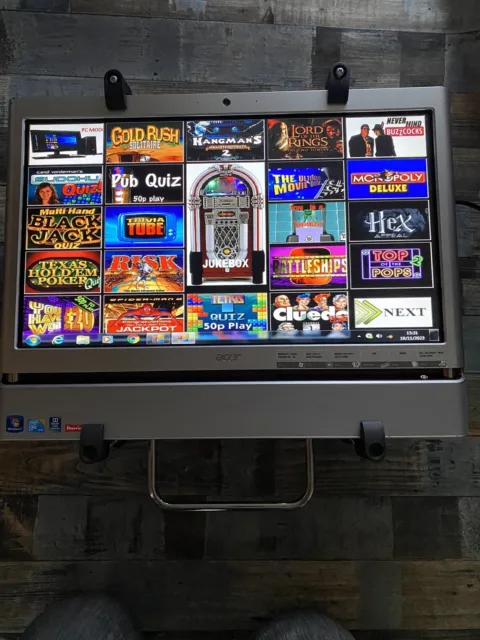 Quiz Machine Digital Jukebox Karaoke Man Cave Touchscreen PC Reduced To Clear