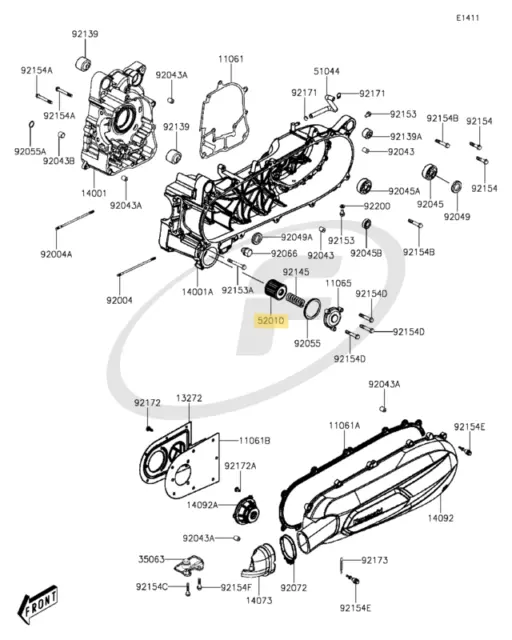 Original Kawasaki Ölfilter für J125 & J300 (2014 - 2016)