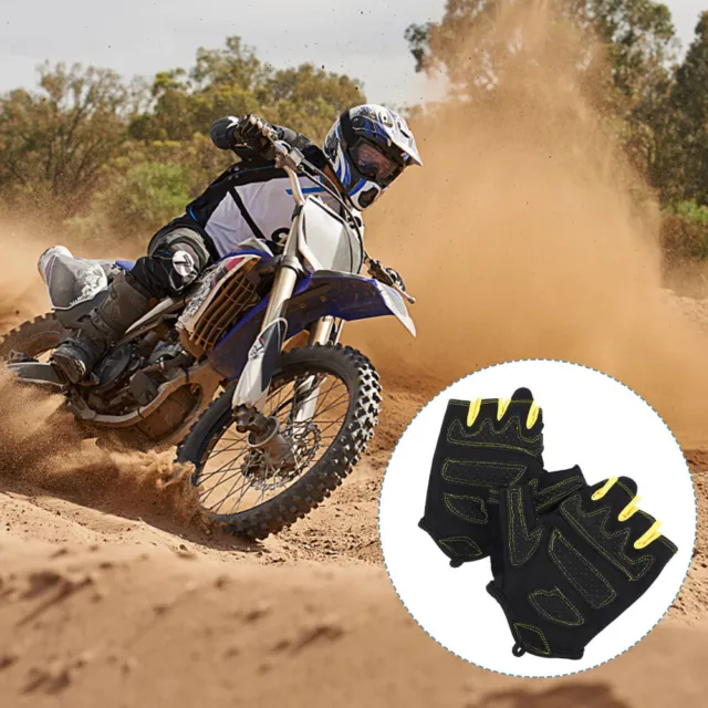 Cycling Half Finger Gloves Fitness Protector Cross- Training Mitten Adults Bike