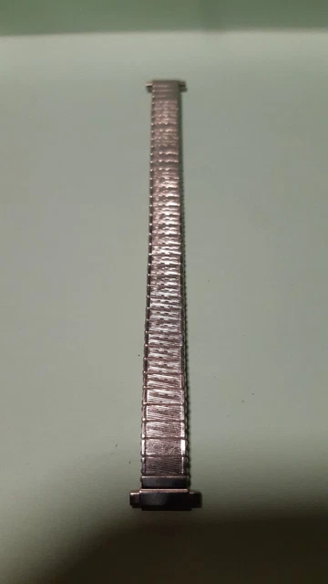 Bracelet De Montre Vintage Rowi En Métal - Modèle Fixo-Flex Taille 34 - Très Bon état Ancien